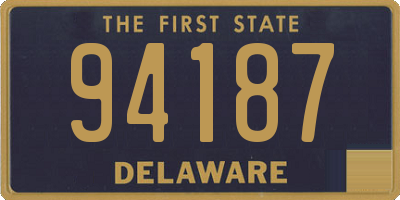 DE license plate 94187