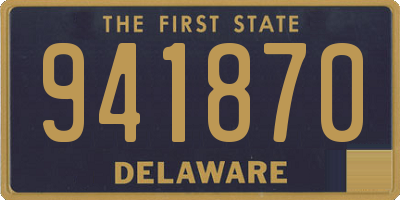 DE license plate 941870
