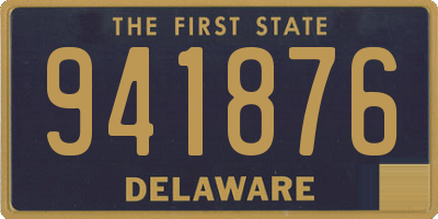 DE license plate 941876