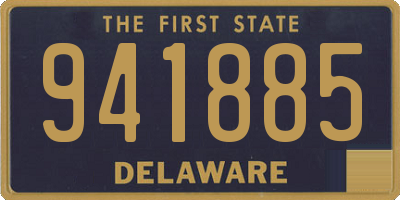 DE license plate 941885