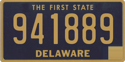 DE license plate 941889