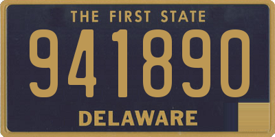 DE license plate 941890