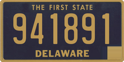 DE license plate 941891