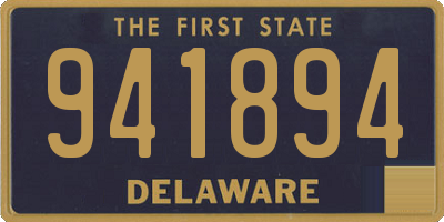 DE license plate 941894