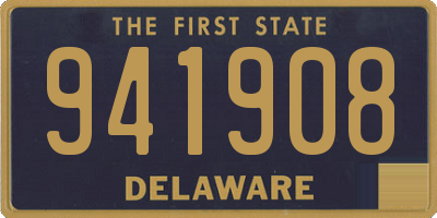 DE license plate 941908