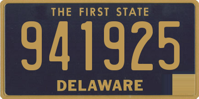 DE license plate 941925