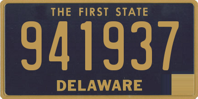 DE license plate 941937