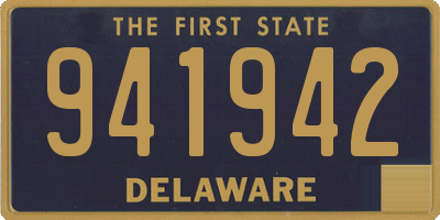 DE license plate 941942