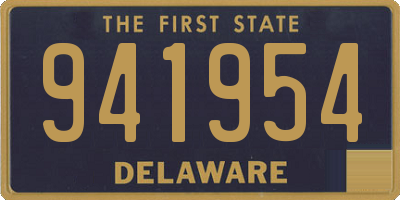 DE license plate 941954