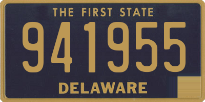 DE license plate 941955