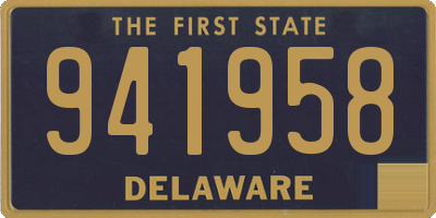 DE license plate 941958