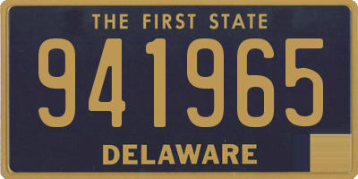 DE license plate 941965
