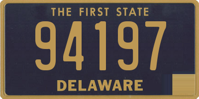 DE license plate 94197