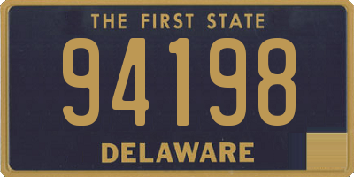 DE license plate 94198