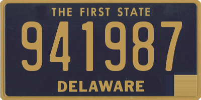 DE license plate 941987