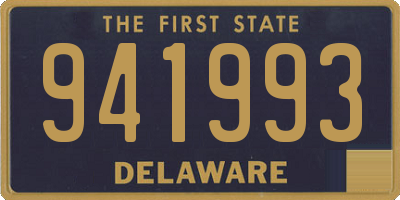 DE license plate 941993