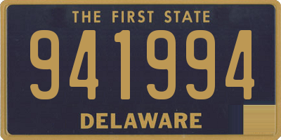 DE license plate 941994