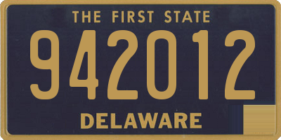 DE license plate 942012