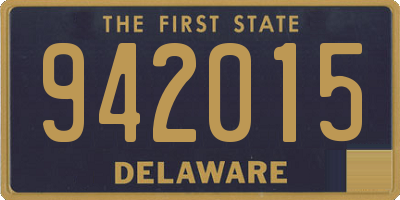 DE license plate 942015