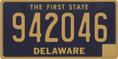 DE license plate 942046