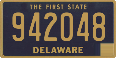 DE license plate 942048