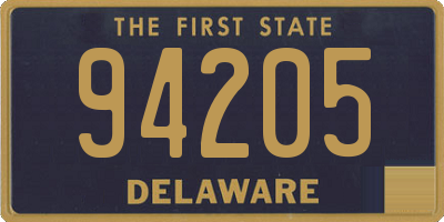 DE license plate 94205