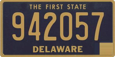 DE license plate 942057