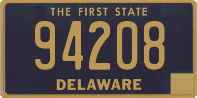 DE license plate 94208