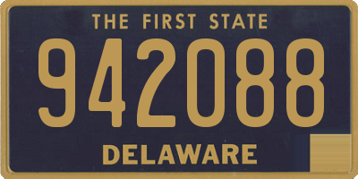 DE license plate 942088