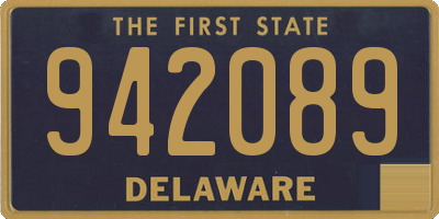 DE license plate 942089