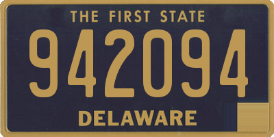 DE license plate 942094