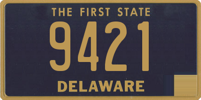 DE license plate 9421