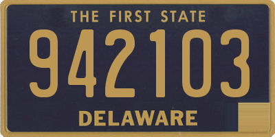 DE license plate 942103