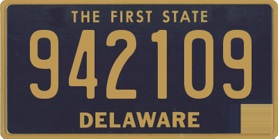 DE license plate 942109