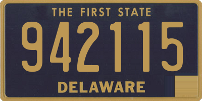 DE license plate 942115