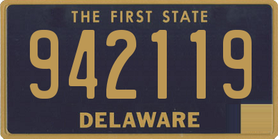 DE license plate 942119