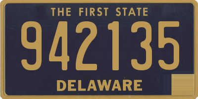 DE license plate 942135