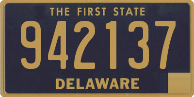 DE license plate 942137