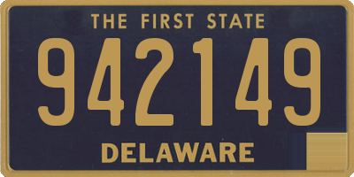 DE license plate 942149