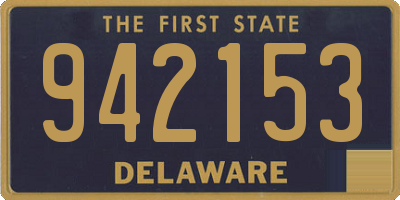 DE license plate 942153