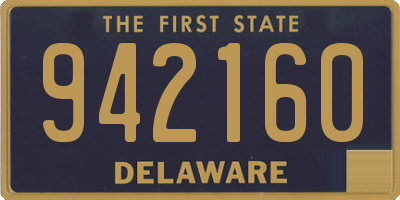 DE license plate 942160
