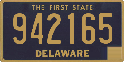 DE license plate 942165