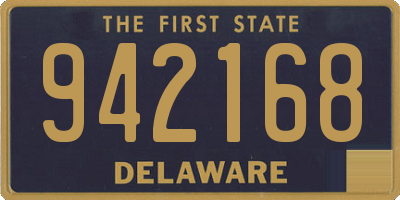 DE license plate 942168