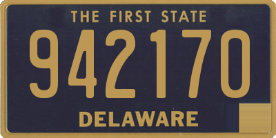 DE license plate 942170