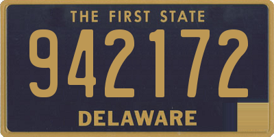 DE license plate 942172