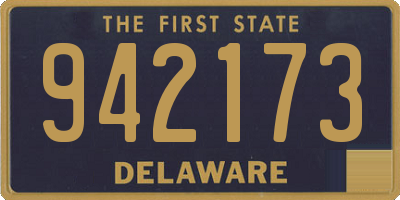DE license plate 942173