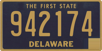 DE license plate 942174