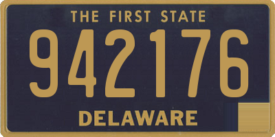 DE license plate 942176