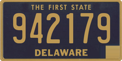 DE license plate 942179