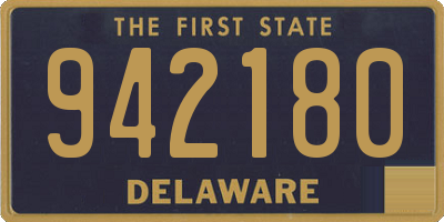 DE license plate 942180